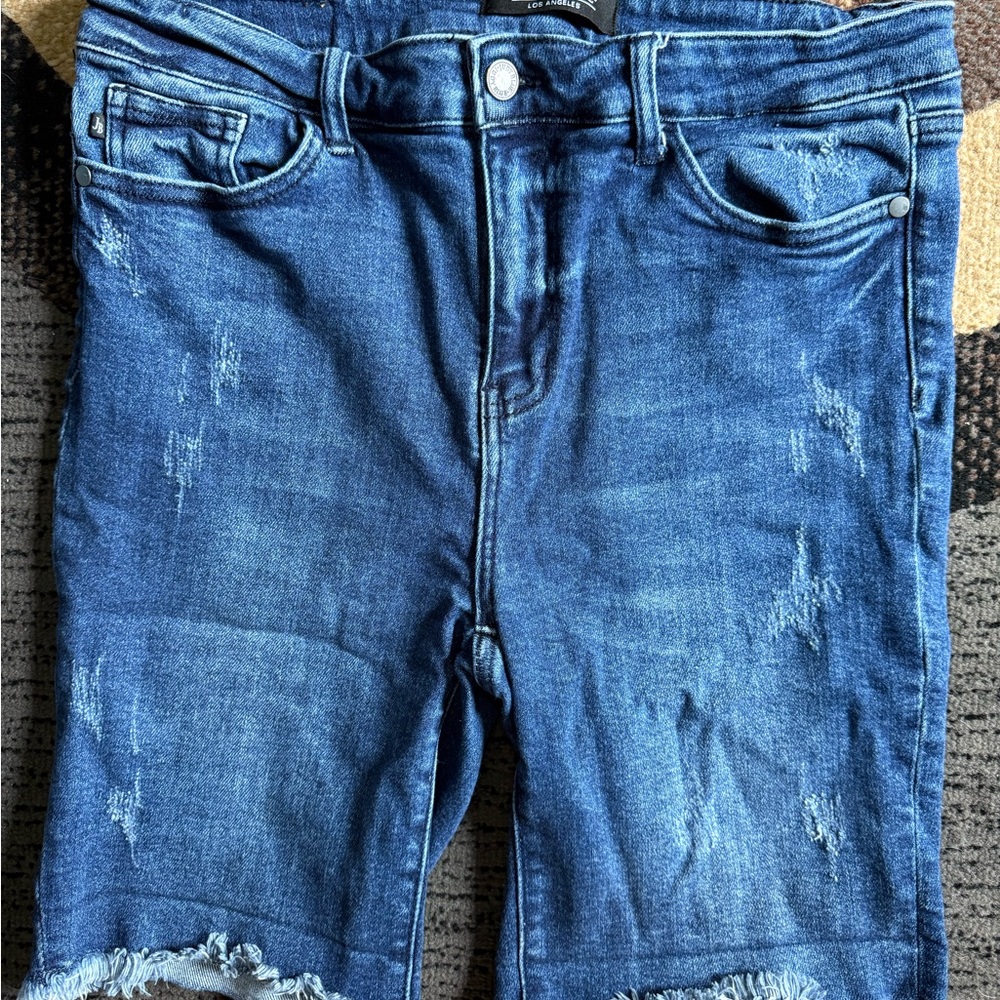 Judy Blue Distressed Denim Shorts